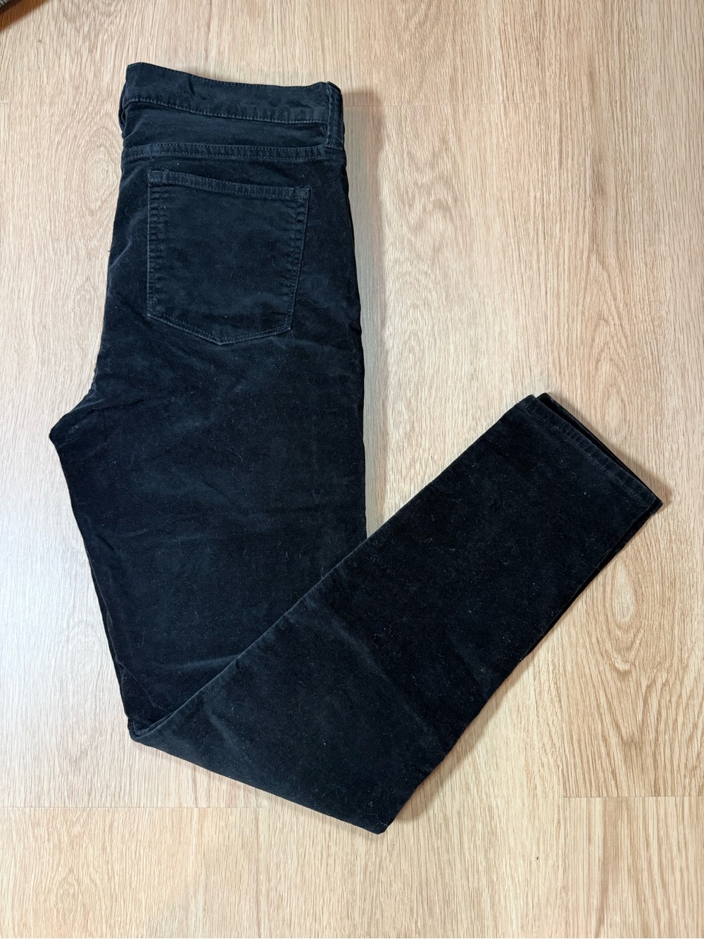 J. Crew Women's Black Skinny Corduroy Pants